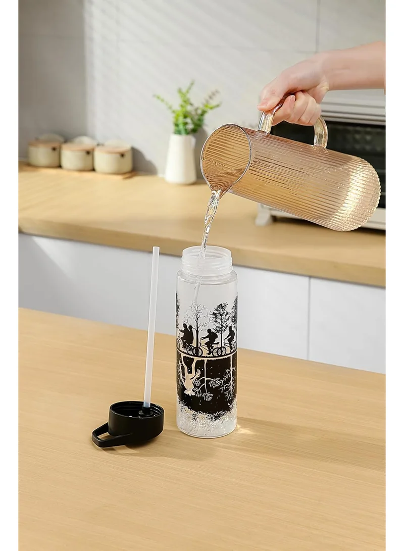 Pyramid Stranger Things Upside Down Plastic Bottle
