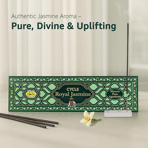 Cycle Pure Royal Jasmine Agarbathi Incense Sticks (30N) | Authentic Jasmine Essence for Meditation, Spiritual Rituals & Home Ambiance, Long-Lasting Floral Fragrance - Image 2