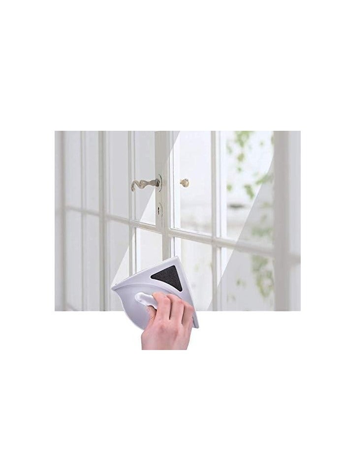 عباسلي ممسحة زجاج جانبية منظف النوافذ فرشاة تنظيف الأسطح أدوات تنظيف مثلثة للنوافذ الزجاجية للمنزل المرتفع - Image 4