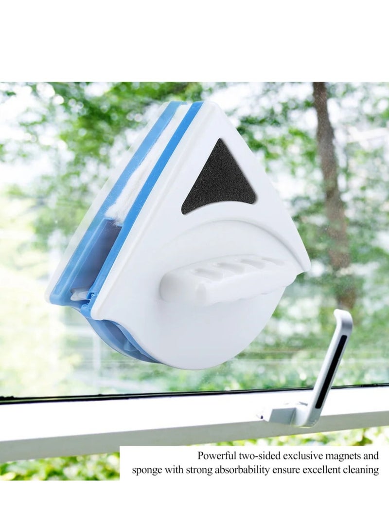 عباسلي ممسحة زجاج جانبية منظف النوافذ فرشاة تنظيف الأسطح أدوات تنظيف مثلثة للنوافذ الزجاجية للمنزل المرتفع - Image 3