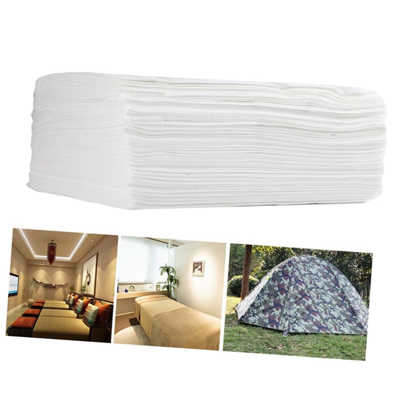 Healeved 10pcs Thickened Nonwoven Bed Sheets Travel Cover for Spa Massage Soft Breathable White Bedding Supplies - Image 4