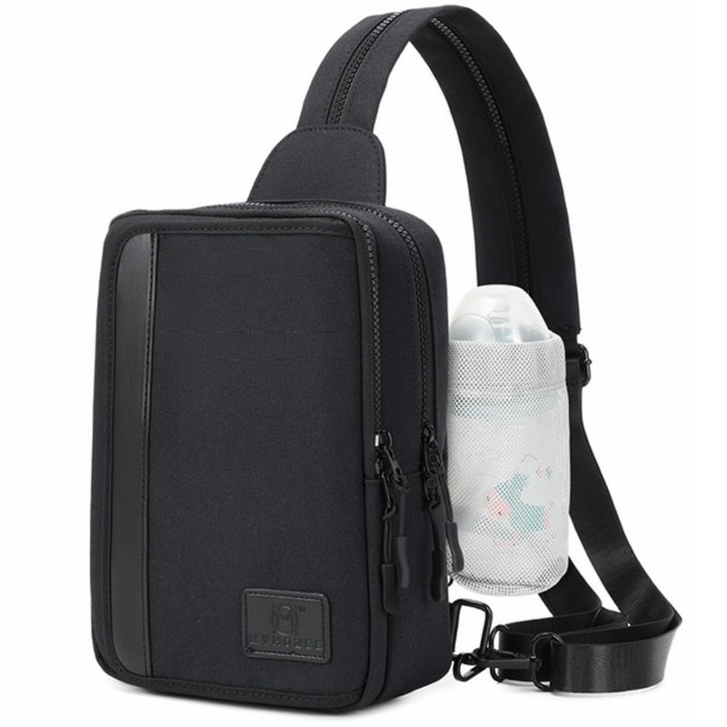 MYHOZEE Crossbody Sling Bags for Women Men 2 in 1 Diaper Bag Backpack Purse with Wipes Pouch and Water Bottle Pocket Nylon Cross Body Bag for Woman Large Front Chest Shoulder Bags Travel Everyday Bag - Image 1