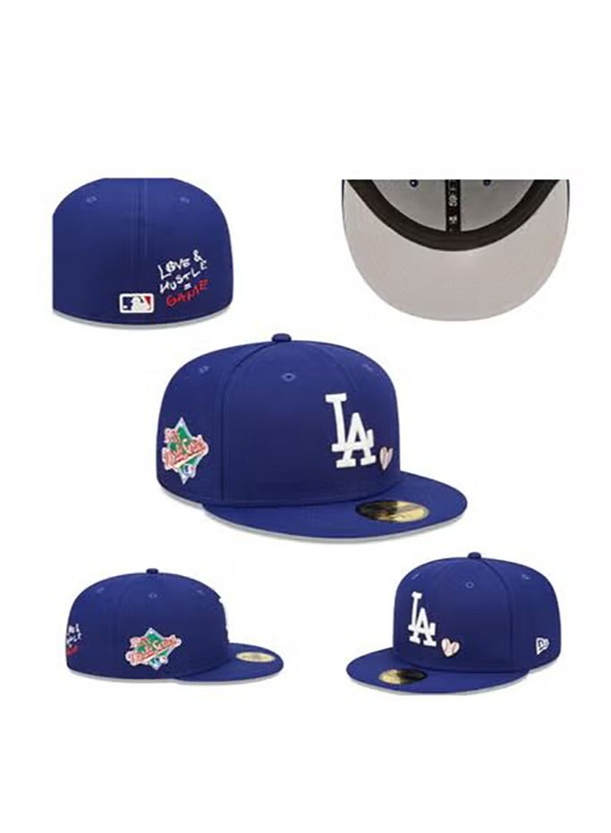 NEW ERA LA - Themed Blue Flat - Brim Cap, Fashionable Fit-61.5cm