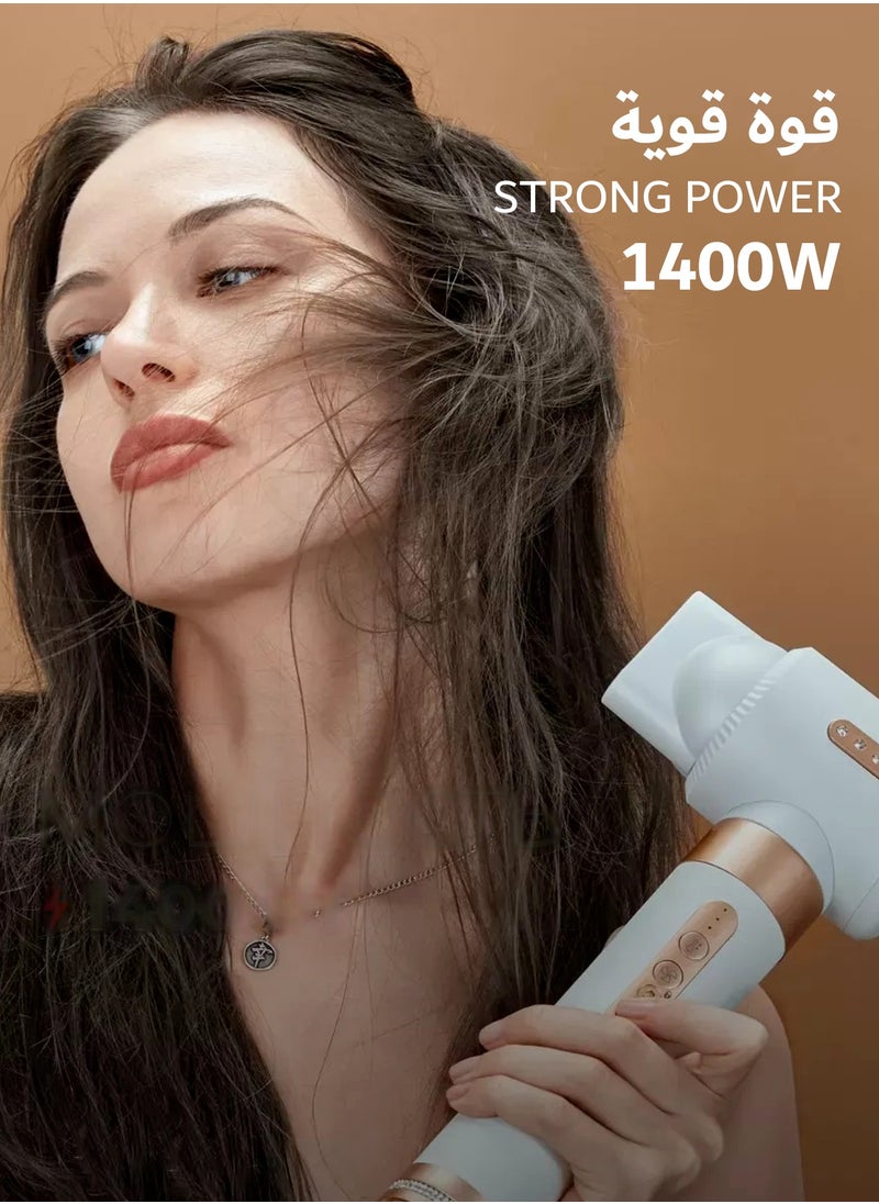 DOSCHER 1400W Professional 7-in-1 Airwrap Hair Dryer & Styler with Hot Air Brush, Curling Wand, Diffuser Nozzles & Straightener Comb for Salon-Quality Styling at Homer  - Image 3