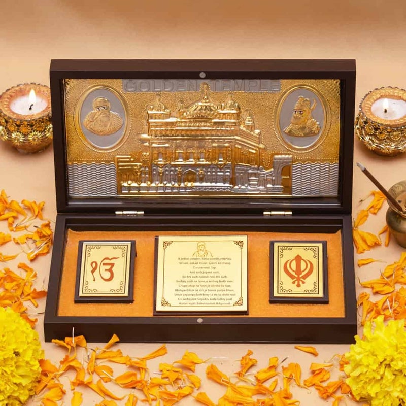 INTERNATIONAL GIFT تمثال الإله الذهبي المطلي بالذهب من INTERNATIONAL GIFT® مع تشاران بادوكا | صندوق صلاة تعبدي (13 سم × 21 سم × 11.5 سم) - Image 5