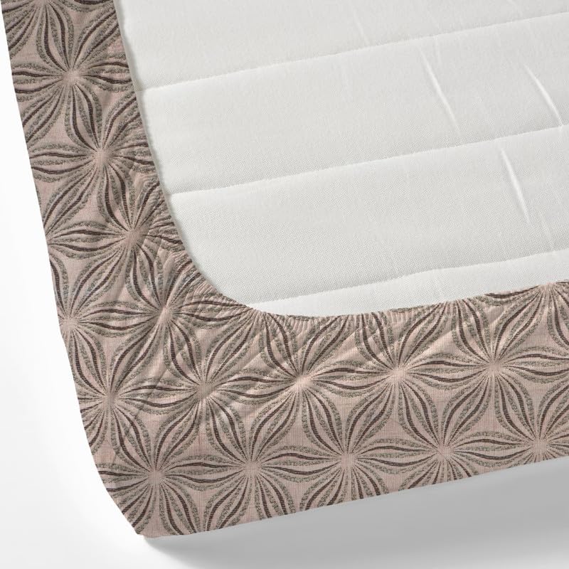 Innovative Edge 100% Waterproof Single Bed Mattress Protector - 2-in-1 Design Works as Bedsheet - Soft Noiseless Fabric - All Around Elastic Fitted Style -Brown Flower - Image 3