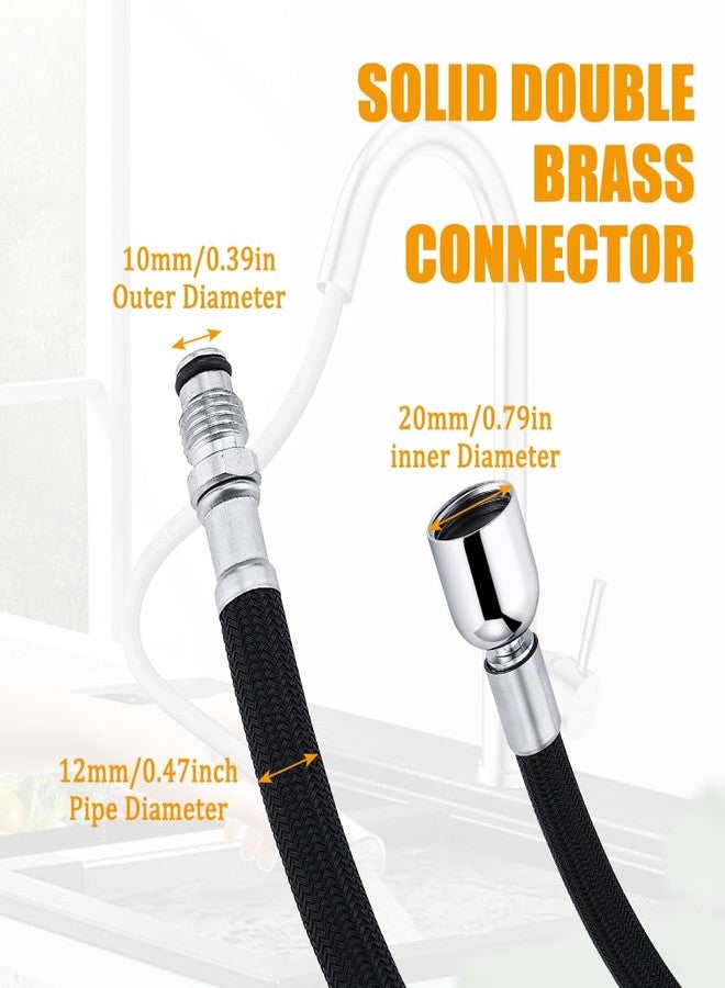 gcbcrit K-1219935-BC Hose Kit for Kohler Pull-Down Kitchen Faucet, Pull-Out Hose with 13.5oz Weight Ball, Classic Pull-Out Hose for Kohler K-1219935-BC/K-1304674-BC Hose Replacement Parts - Image 2