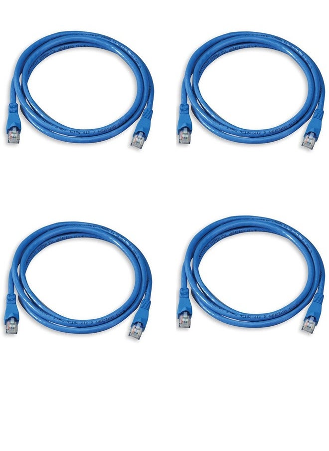 Taimi Pack Of 4 Cat6 RJ45 Ethernet Network cable 0.5MTR blue  - Image 1