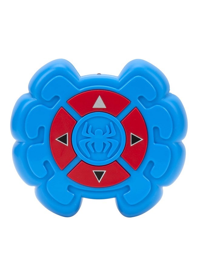 SPIDEY AND HIS AMAZING FRIENDS مارفل سبايدي وأصدقائه المذهلين سيارة التحكم عن بعد - مركبة مزودة ببطولة خارقة مدمجة مع 4 وظائف تحكم، زرقاء وحمراء - Image 5