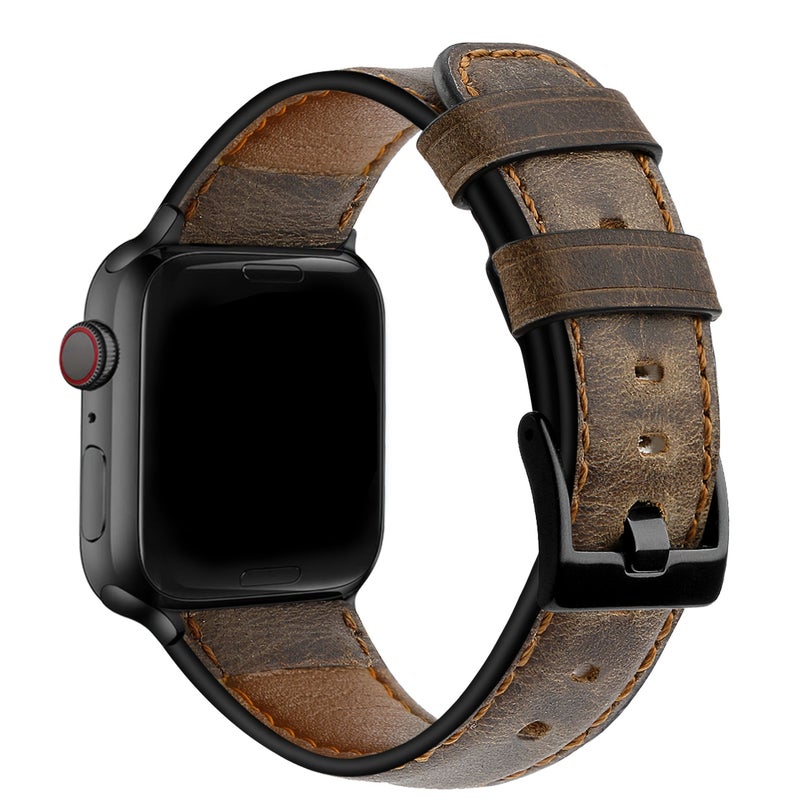 Retro Bracelet Strap Dark Brown Compatible 38 40 41 42mm Series 10 11 - Image 4
