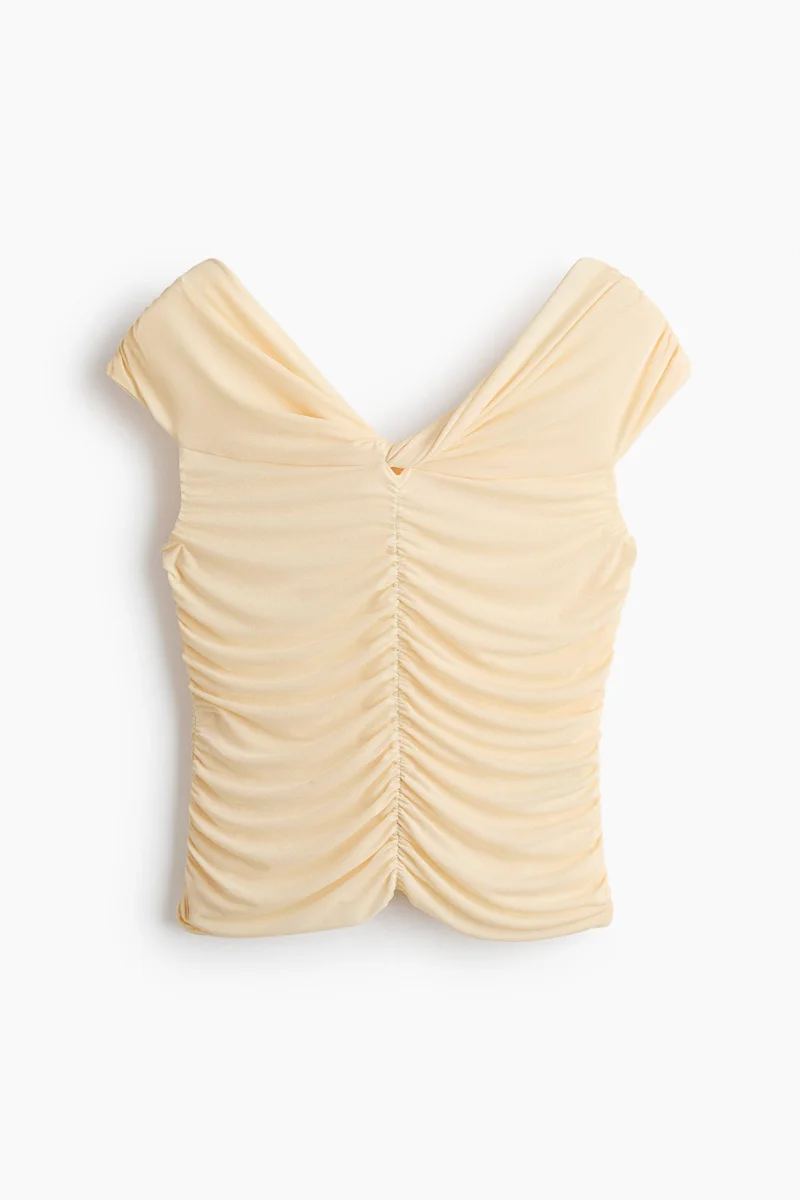 H&M Gathered off-the-shoulder top