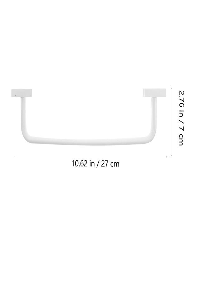 Amosfun 15 Inch No-Drill Adhesive Storage Pole Towel Bar with Suction Cups for Bathroom and Kitchen Wall Mounted Organizer - Image 2
