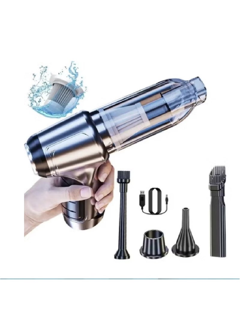 Denx Cordless Handheld Vacuum Cleaner (Suction and Blow) 3 in 1, Rechargeable, for Car, Home, Office, Computer - Image 1