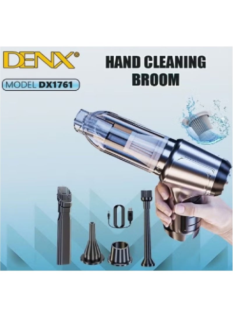 Denx Cordless Handheld Vacuum Cleaner (Suction and Blow) 3 in 1, Rechargeable, for Car, Home, Office, Computer - Image 3