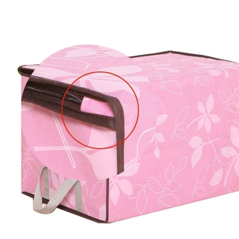 JUZRJumbo Zippered Storage Bag for Closet King Comforter pillow quilt bedding Clothes Blanket Organizers with Large Clear Window Carry Handles Space Saver Multi color - Image 4