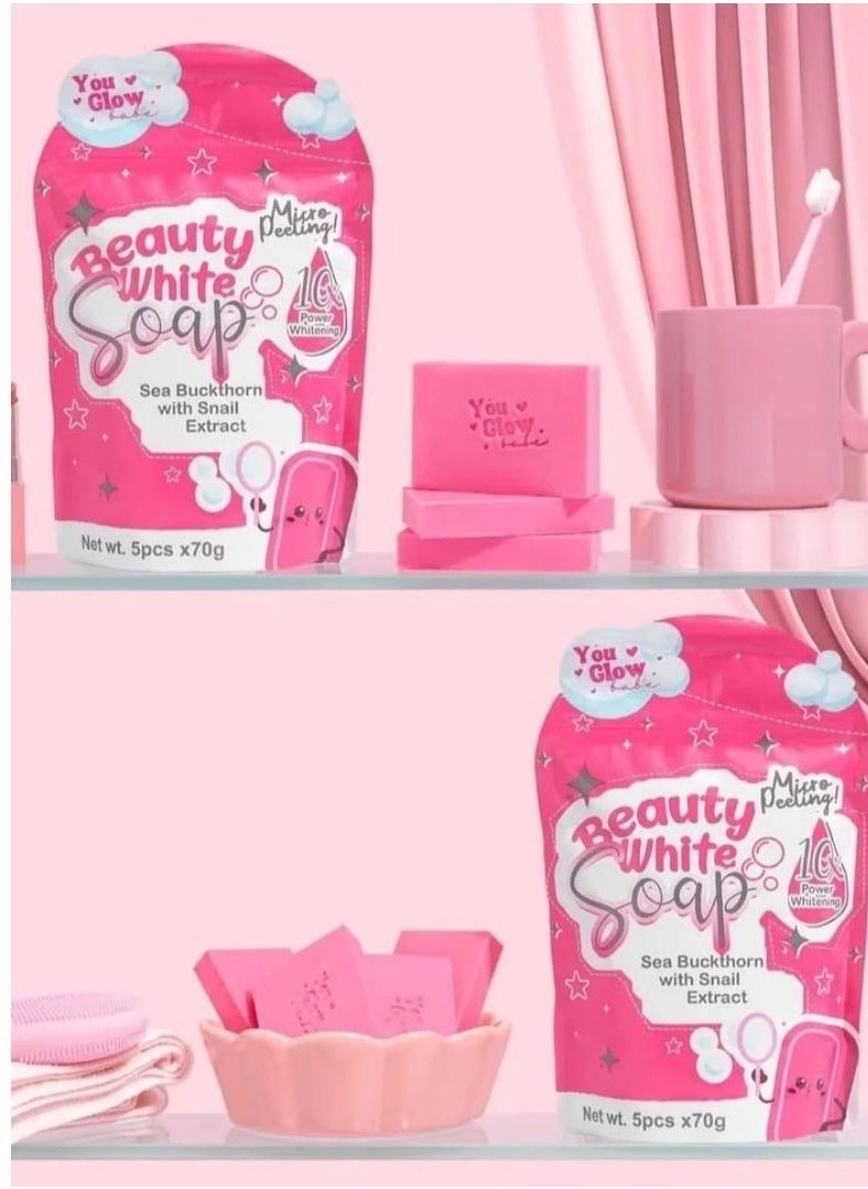 You Glow Babe You Glow Babe Beauty White Soap (5 pcs*70g)  - Image 4