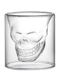 DOOM Skull shaped double layer borosilicate glass cup for hot and cold drinks 75ml  - Image 1