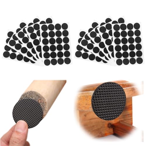 Zytiqt 240 Pieces Chair Leg Floor Protector, Round Furniture Pads, Non Slip Chair Leg Protector Cap for Dining Table Chair, Sofa Bed, Furniture and Bed, Furniture Leg Caps (Black - Image 1