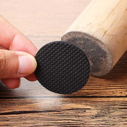 Zytiqt 240 Pieces Chair Leg Floor Protector, Round Furniture Pads, Non Slip Chair Leg Protector Cap for Dining Table Chair, Sofa Bed, Furniture and Bed, Furniture Leg Caps (Black - Image 5
