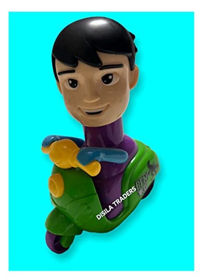 DISILA TRADERS Cartoon Character Scooter Toys for Kids/Press and Go Friction Powered Toys Pressure Car Play Toys (Random Color and Design - Pack of 1)-Birthday Gift - Image 2