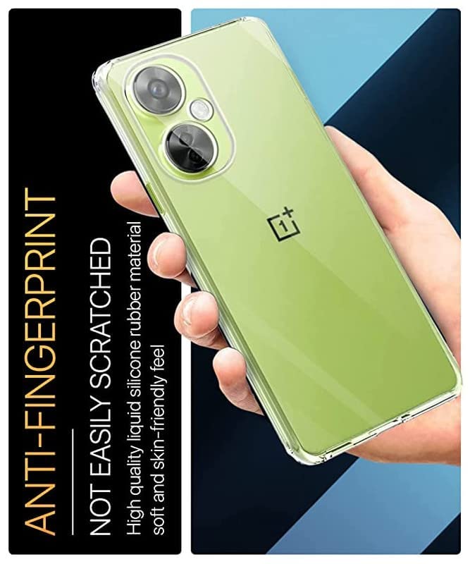 Nishtech for OnePlus Nord CE 3 Lite Premium Transparent Hybrid Soft Slim Dust Proof Back Case Cover with Camera Protection - Image 3