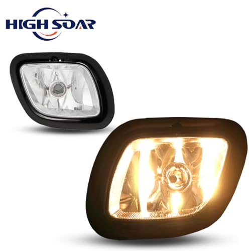 High Soar Fog Light for Freightliner Cascadia (2008-2017) Truck,Front Fog Lamp Assembly Replacement Waterproof Clear for Freightliner Cascadia Driver&Passenger Left&Right Universal Side (A Pair) - Image 4