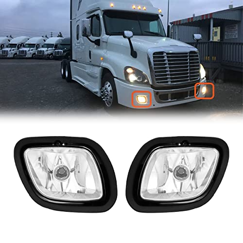 High Soar Fog Light for Freightliner Cascadia (2008-2017) Truck,Front Fog Lamp Assembly Replacement Waterproof Clear for Freightliner Cascadia Driver&Passenger Left&Right Universal Side (A Pair) - Image 2