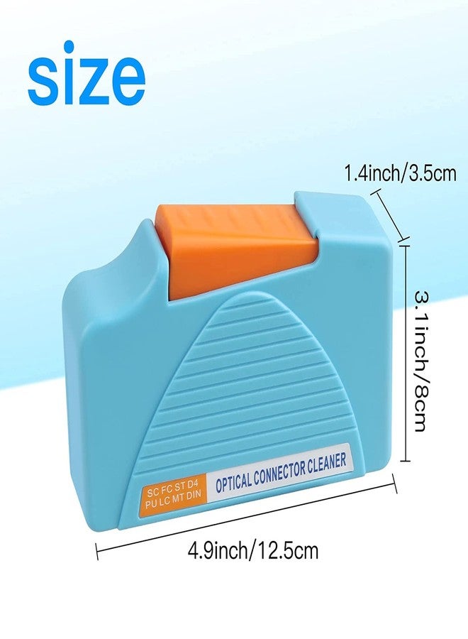 Duogalia Fiber Cleaner Box - 3 Pack FTTH Fiber Optic Cleaning Box for FC & SC & LC End Faces & Optical Connectors -Over 500 Times Anti Static Clean Swab, Blue - Image 2