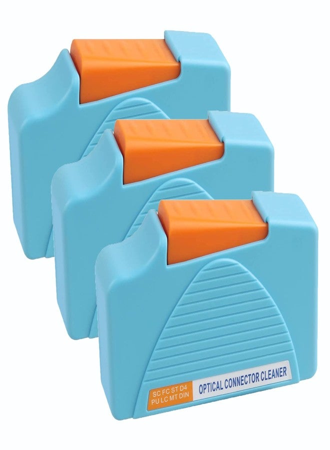 Duogalia Fiber Cleaner Box - 3 Pack FTTH Fiber Optic Cleaning Box for FC & SC & LC End Faces & Optical Connectors -Over 500 Times Anti Static Clean Swab, Blue - Image 1