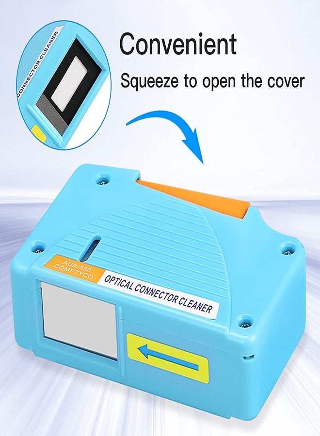 Duogalia Fiber Cleaner Box - 3 Pack FTTH Fiber Optic Cleaning Box for FC & SC & LC End Faces & Optical Connectors -Over 500 Times Anti Static Clean Swab, Blue - Image 4