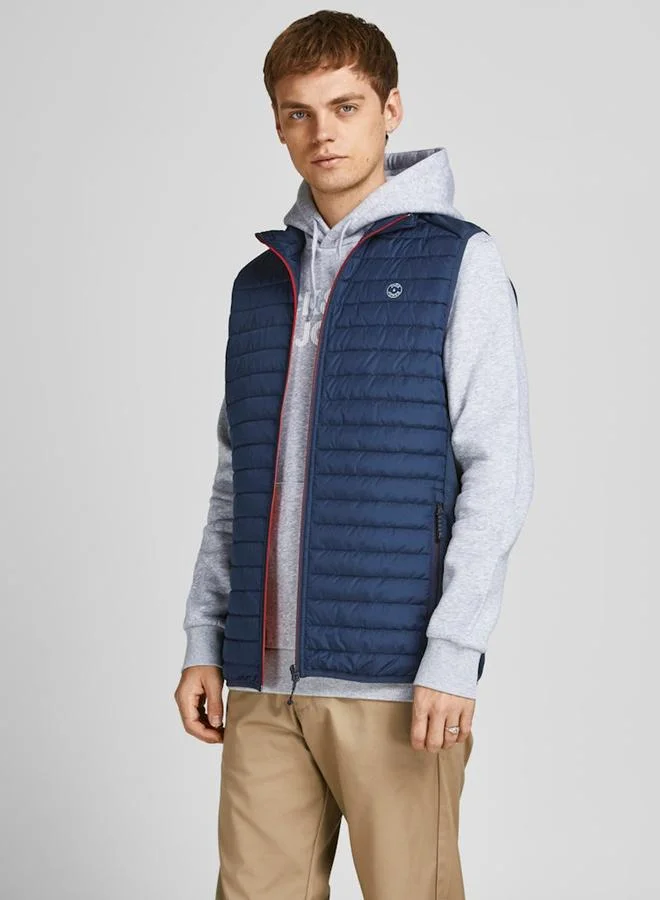 JACK & JONES Jack and Jones JJEMULTI Quilted Look Puffer Gilet