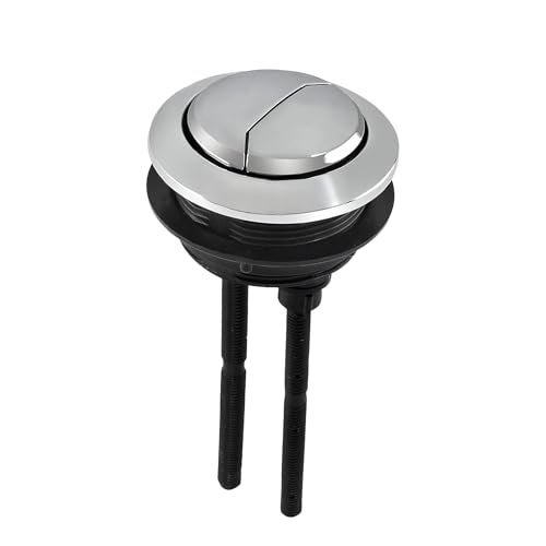 LUXART Replaceable 58mm Round Dual Flush Push Button - Toilet Water Tank Flushing Button| Round Button for Lid Cover of Toilet Water TankLid Hole Should be at Least 58 mm to 68 mm - Image 1