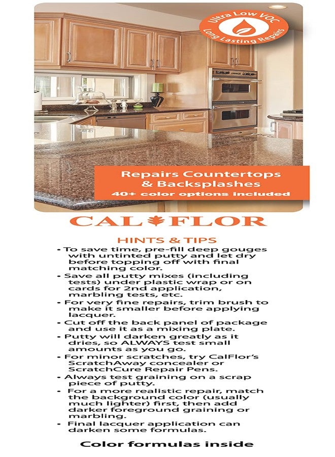 CalFlor CounterFix Mix2Match Countertop & Backsplash Repair Kit - Multi‑Surface (Stone, Tile, Laminate, Concrete, Wood) - Image 3