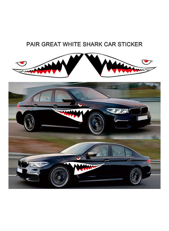 NIBEMINENT Pair Of Shark Reflective Sticker - Image 1