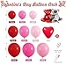 duile Valentines Day Balloon Arch Garland Kit Pink Red Balloons Red Heart Balloons for Valentines Day Anniversary Mothers Day Wedding Engagement Party - Image 4