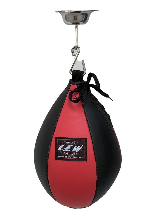 LEW Red/Black Durahide Leather Speed Bag with Swivel - Image 1