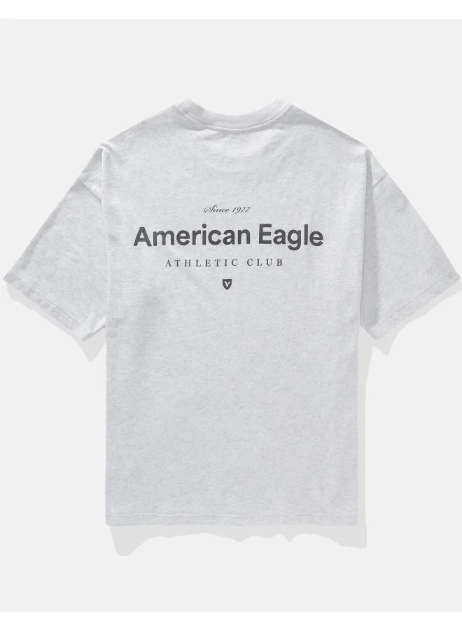 امريكان ايجل AE Oversized Logo Graphic T-Shirt