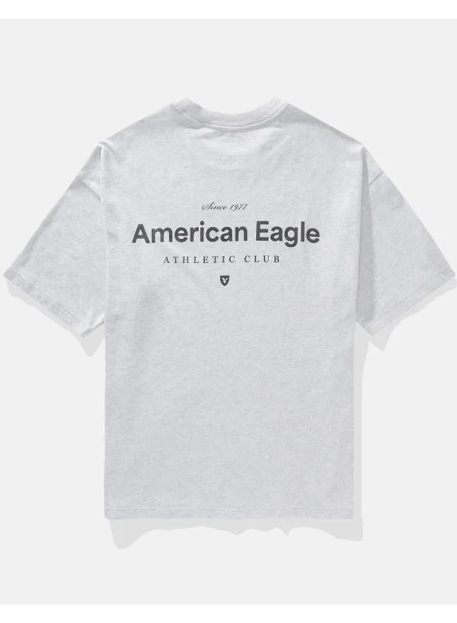 American Eagle  AE Oversized Logo Graphic T-Shirt for Men | Best Price UAE