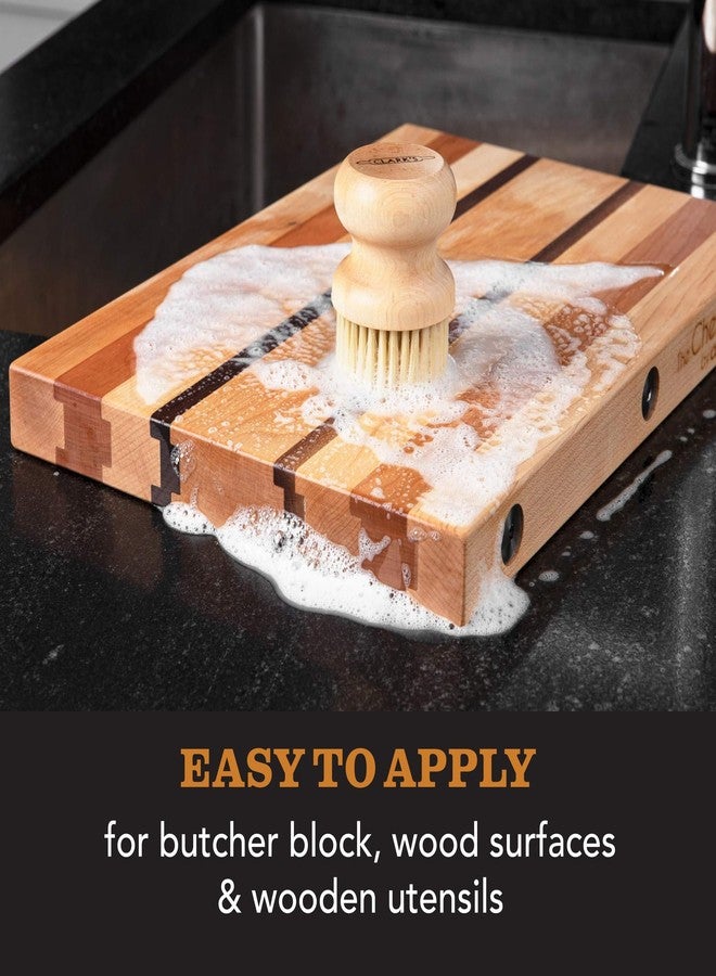CLARK'S Cutting Board Oil (12oz), Wood Wax (6oz) and Cleaner (12oz) Set – Food-Grade Mineral Oil for Wood Cutting Board - Scented with Orange & Lemon Essential Oils - Made in USA - Image 5