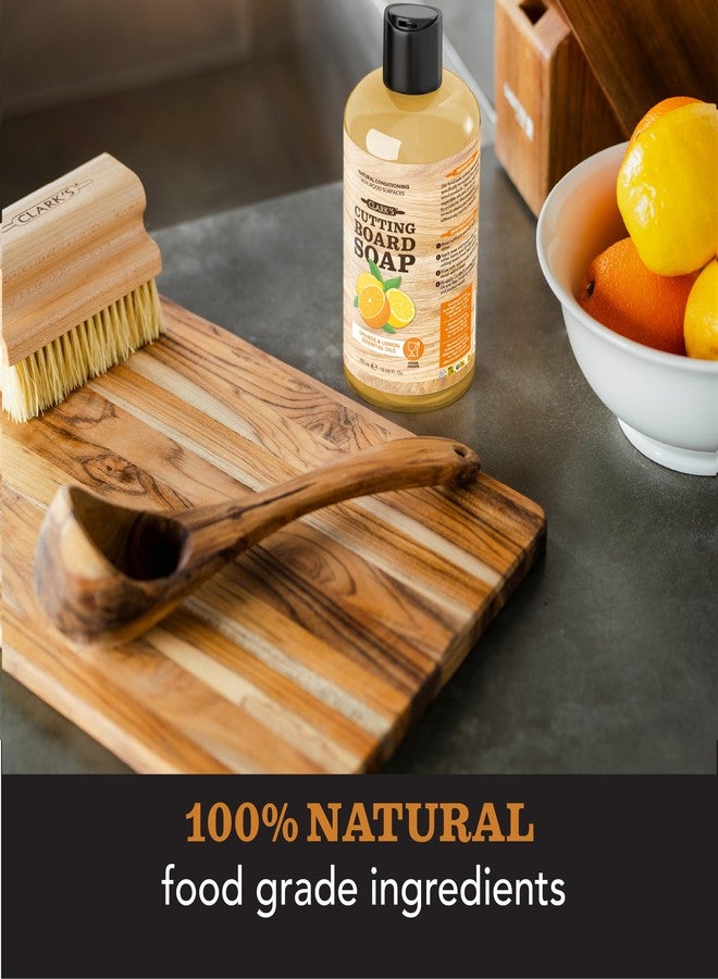 CLARK'S Cutting Board Oil (12oz), Wood Wax (6oz) and Cleaner (12oz) Set – Food-Grade Mineral Oil for Wood Cutting Board - Scented with Orange & Lemon Essential Oils - Made in USA - Image 2