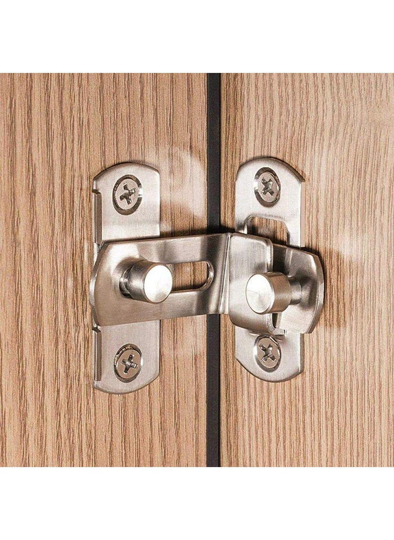 DIY Crafts DIY Crafts CTDIYHI56227 44259 Inch 90 Degree Right Angle Door Latch Hasp Bending Latch Barrel Bolt with Screws for  - Image 3