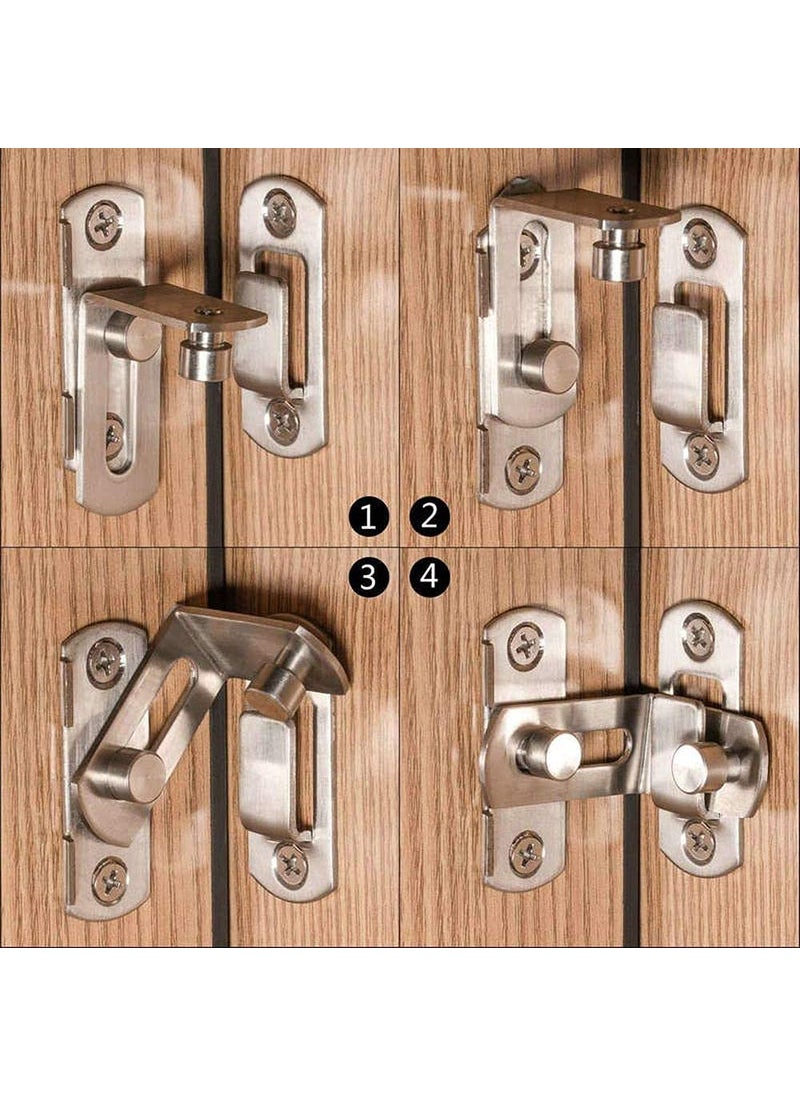 DIY Crafts DIY Crafts CTDIYHI56227 44259 Inch 90 Degree Right Angle Door Latch Hasp Bending Latch Barrel Bolt with Screws for  - Image 1