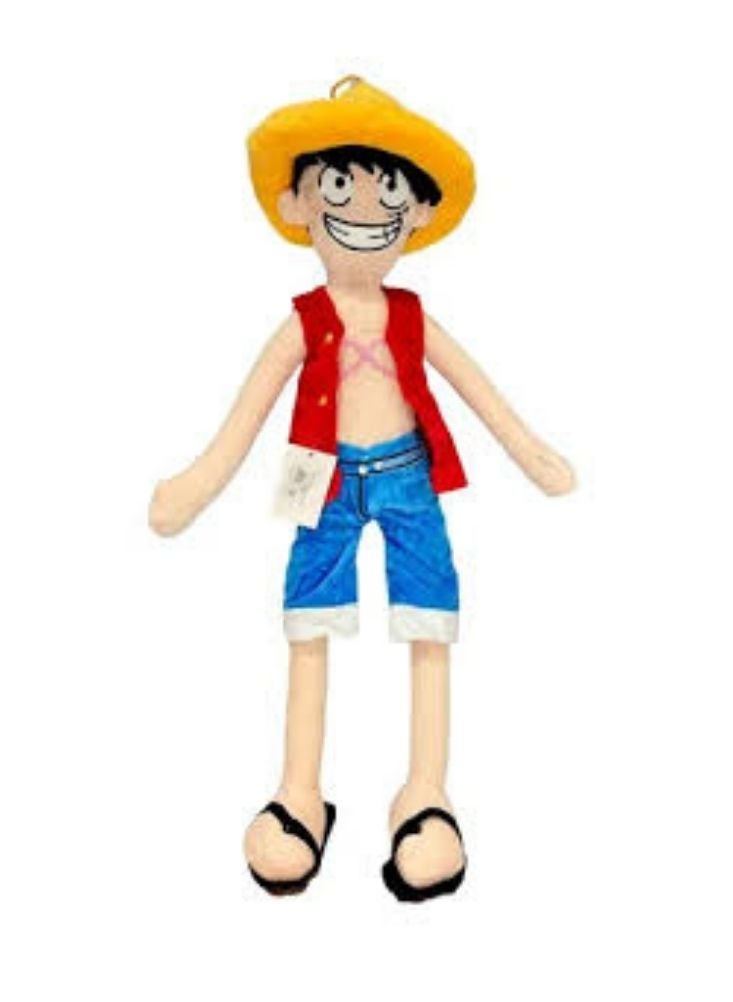 One Piece Luffy Plush Toy – Soft Anime Character Doll with Straw Hat