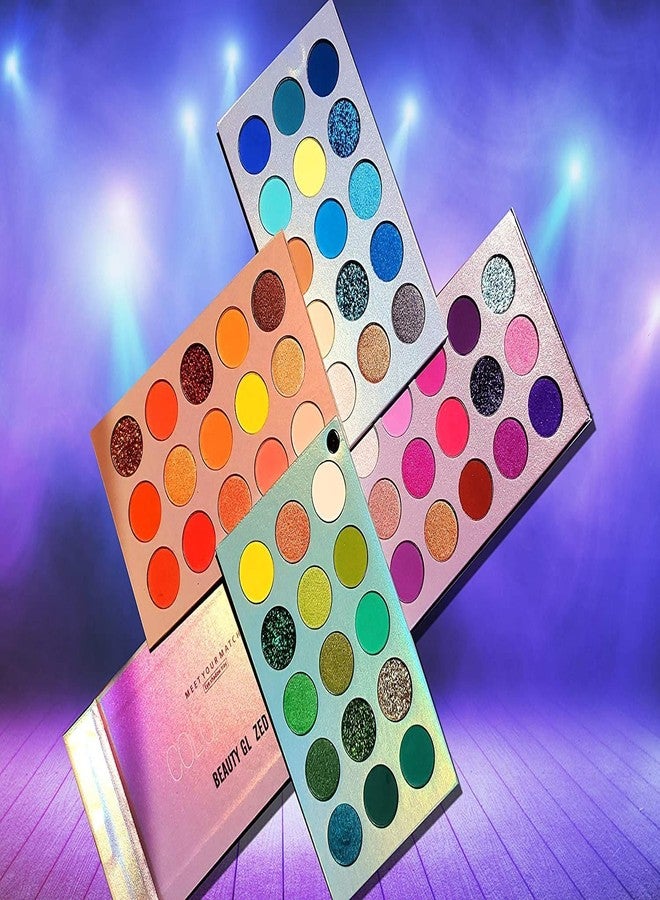 THR3E STROKES BEAYTYGLAZE Color Board Eyeshadow Palette EyesShadow 60 Color Makeup Palette Highlighters High Pigmented Professional EyeShadow Mattes and Shimmers Long-Lasting Blendable Waterproof - Image 5