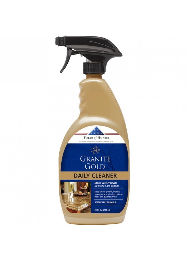 GRANITE GOLD - Granite Gold Daily Cleaner Streak-Free Cleaning for Granite, Marble, Travertine, Quartz, Natural Stone Countertops, and Floors, 24 Fluid Ounces, 1-Pack, Fl Oz - Image 1