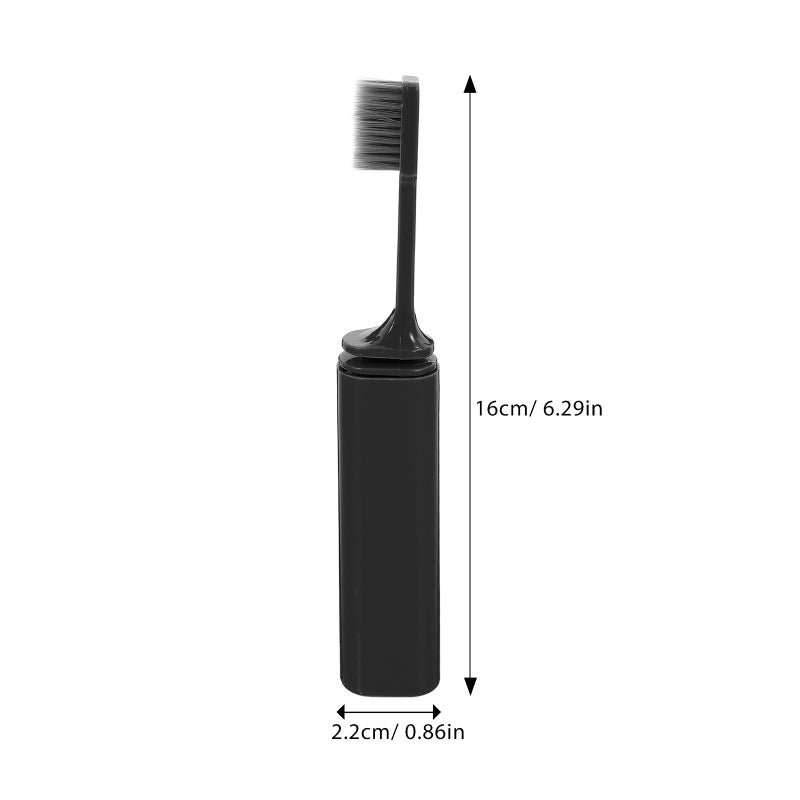 10Pcs Portable Folding Toothbrush Compact Toothbrush Toothbrush Holder Case Toothbrush Cup for School Camping Business Trip Vacation - Image 2