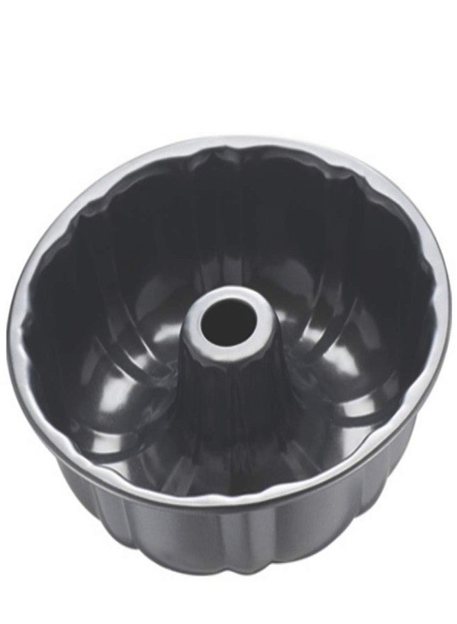 BluBasket Nonstick Bakeware Pumpkin Shape Cake Mold Jelly Pan Round Deep Bundt Baking Mold,PFOA, BPA, and PTFE Free Non-Stick Coating Dishwasher Safe, 1 Piece - Black - Image 1