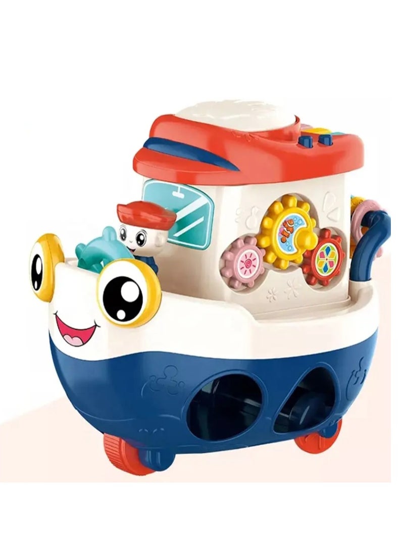 Toy boat, smart shape matching, cartoon, boat for children - Image 1