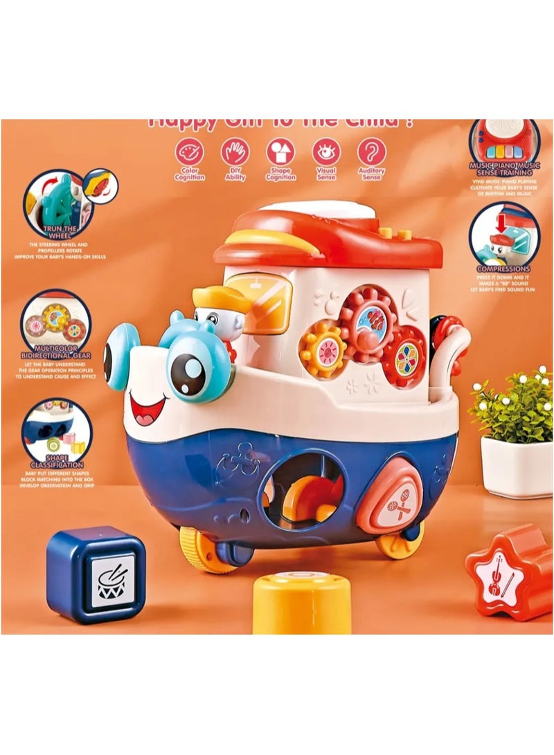 Toy boat, smart shape matching, cartoon, boat for children - Image 3
