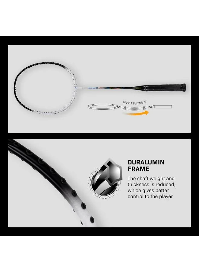 Hundred  Hundred Powertek 100 (Set Of 2) Badminton Racket With Head Cover  | Best Price UAE